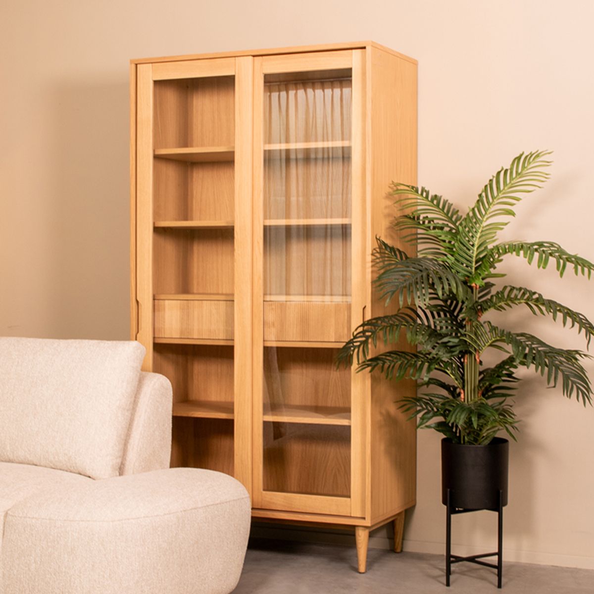 Vitrinekast Jule | verschillende kleuren