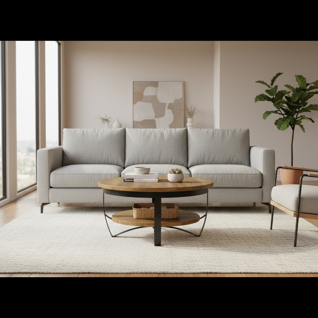 Salontafel mangohout 90 cm