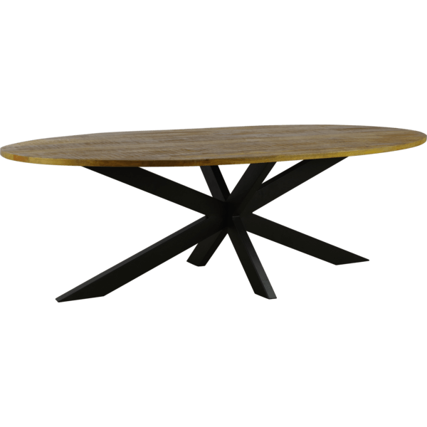 Eettafel ovaal dun blad