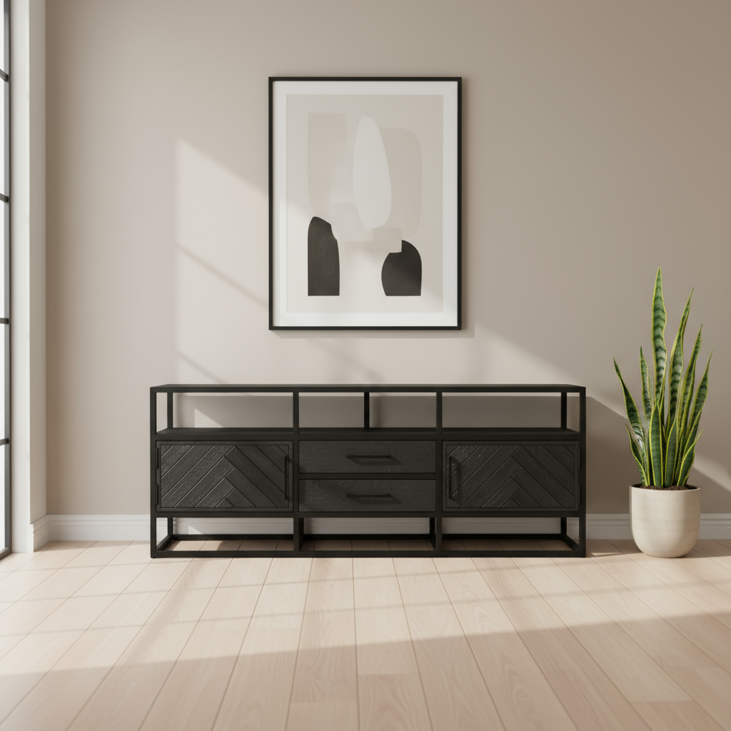 Tv meubel Jax zwart 150cm